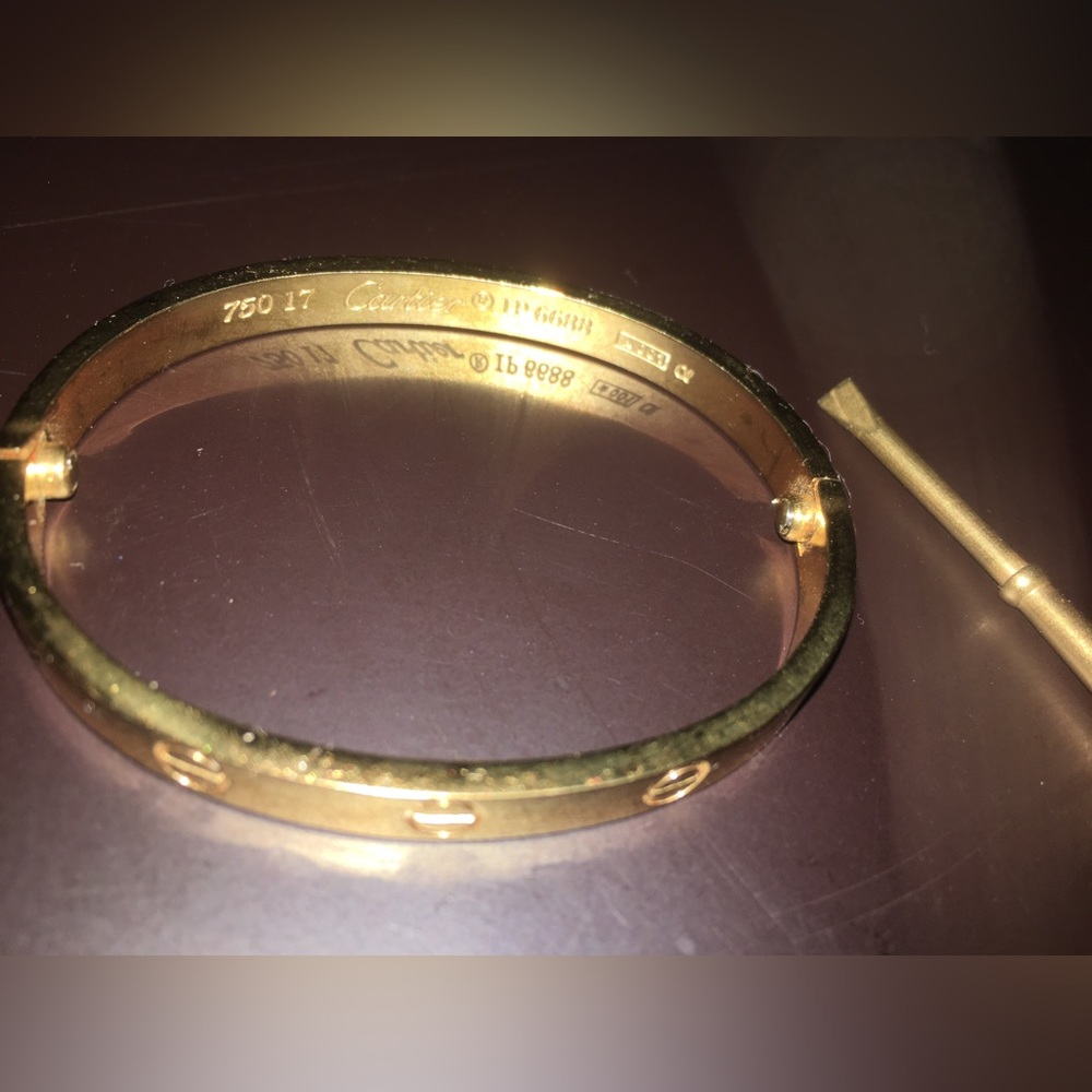 Cartier bracelet 18k gold